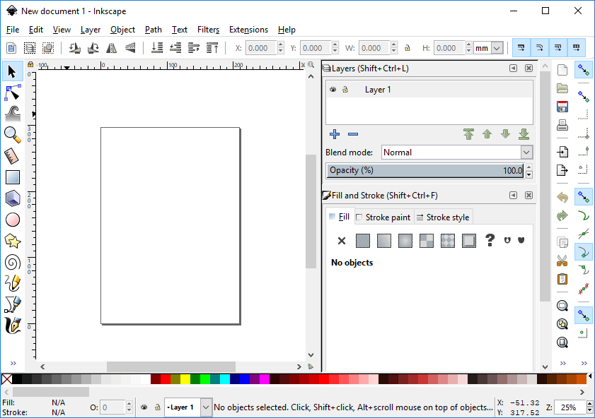 inkscape vector into svg