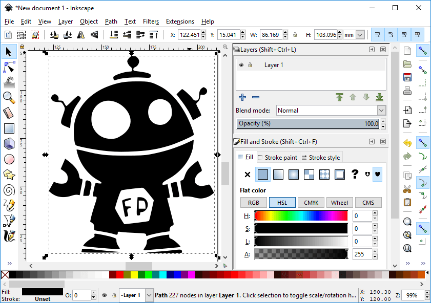 inkscape vector trace