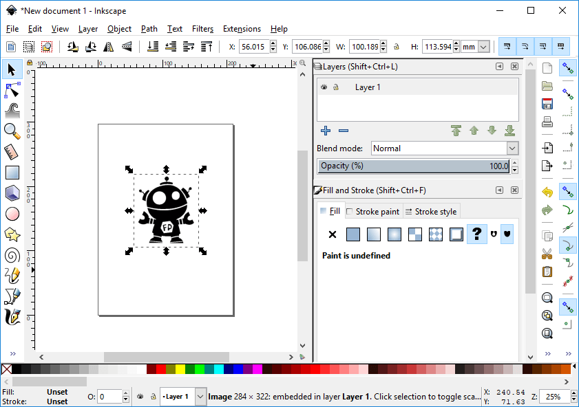 trace bitmap svg inkscape cli