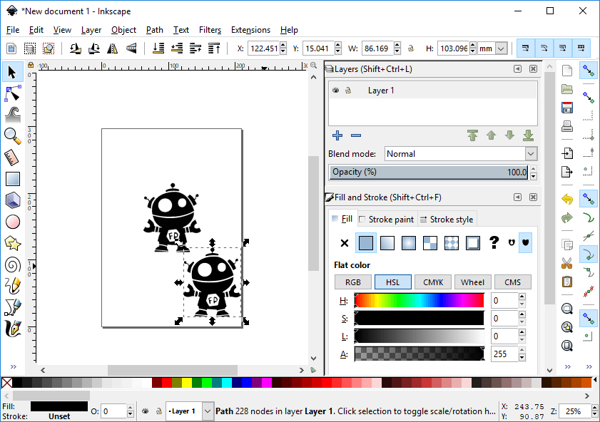 inkscape vector trace