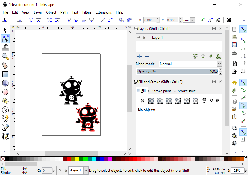 inkscape trace bitmap to vector